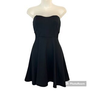 G by Guess Black Strapless Mini Dress Size XS